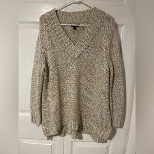 Chaps V-Neck Sweater - Tan